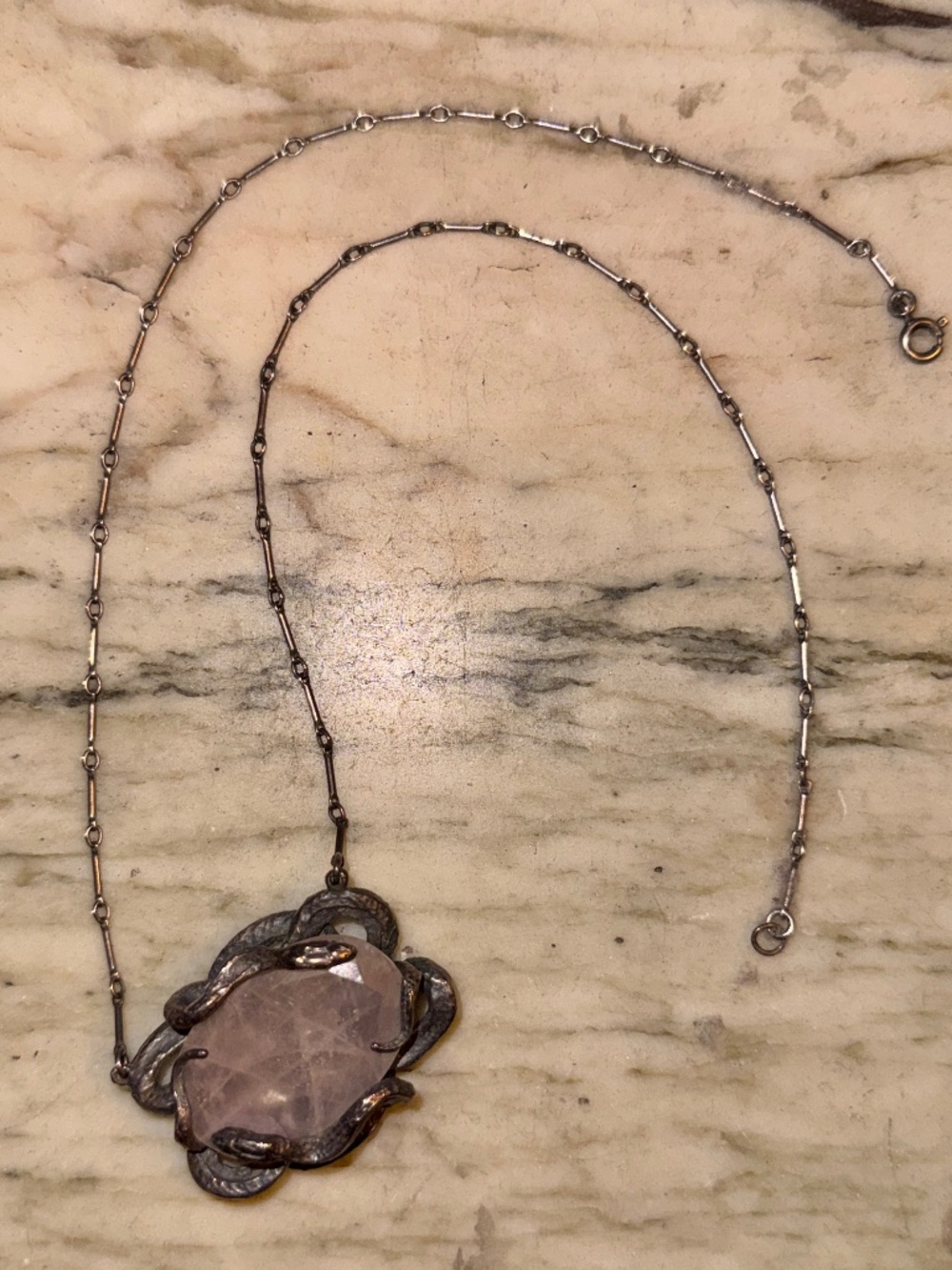 Bloodmilk Medusa Jewel rose quartz necklace - Rare 2019 - Picture 2 of 3